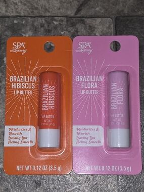 Brazilian Hibiscus & Brazilian Flora Lip Butter Duo - 0.12oz BNIB